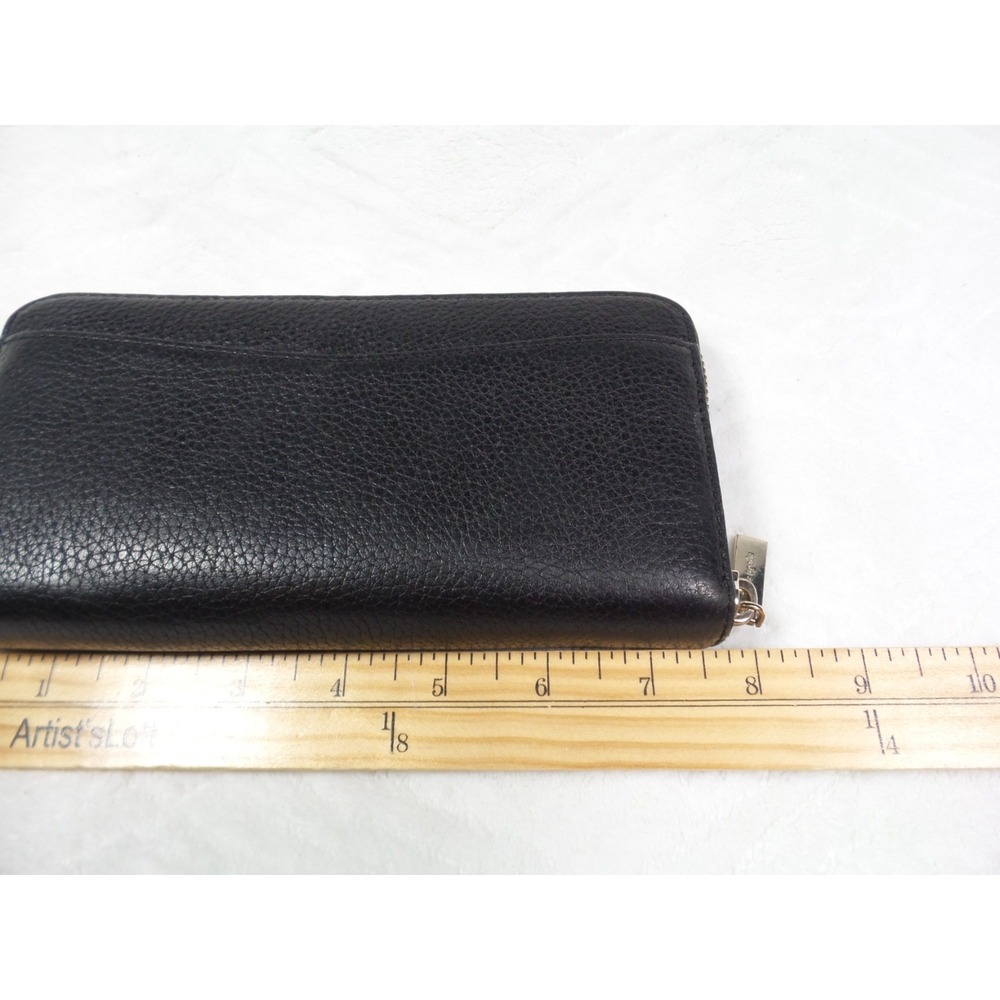 Kate Spade New York Leila Large Continental Wallet Black Zip Around Leather - Picture 4 of 7